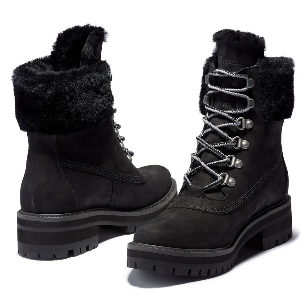 Timberland 6-Inch Μποτακια Γυναικεια Μαυρα - Courmayeur Valley Waterproof - Greece 5137064-IM